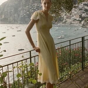 Doen Grace Dress in Yellow Rose